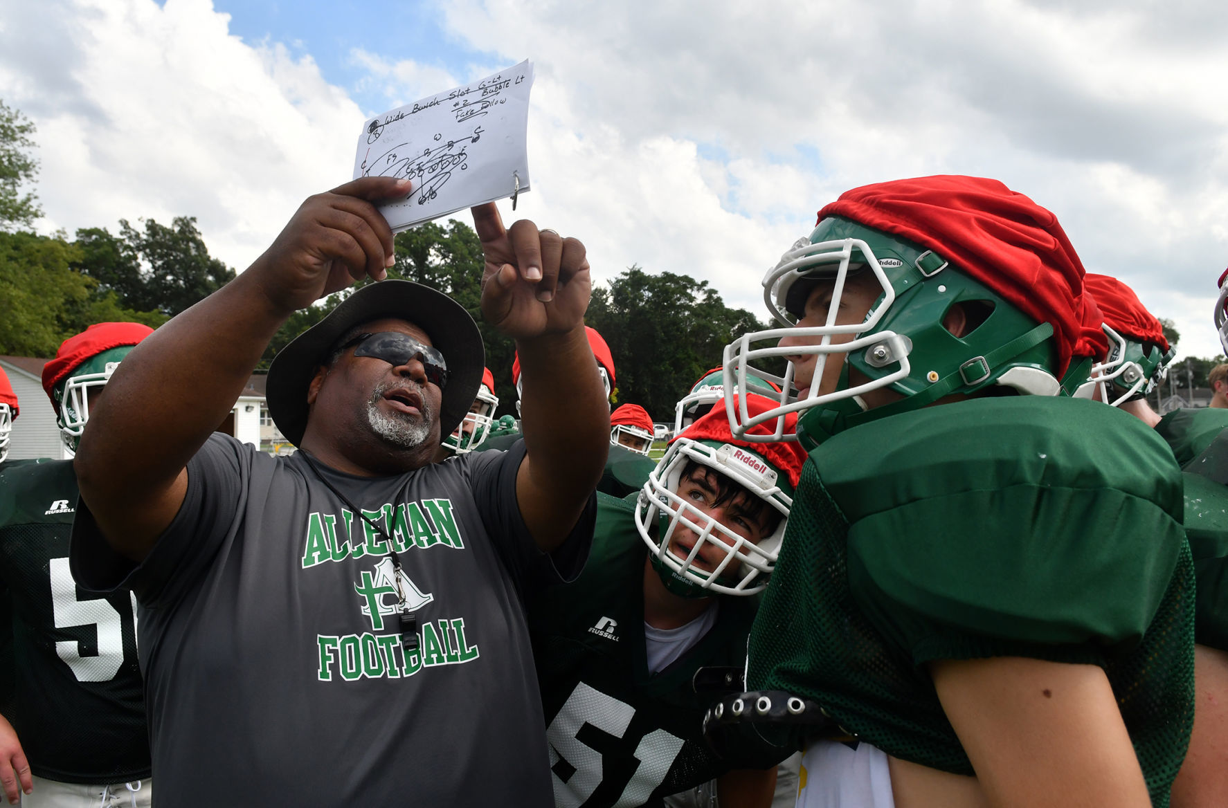 Alleman football practice